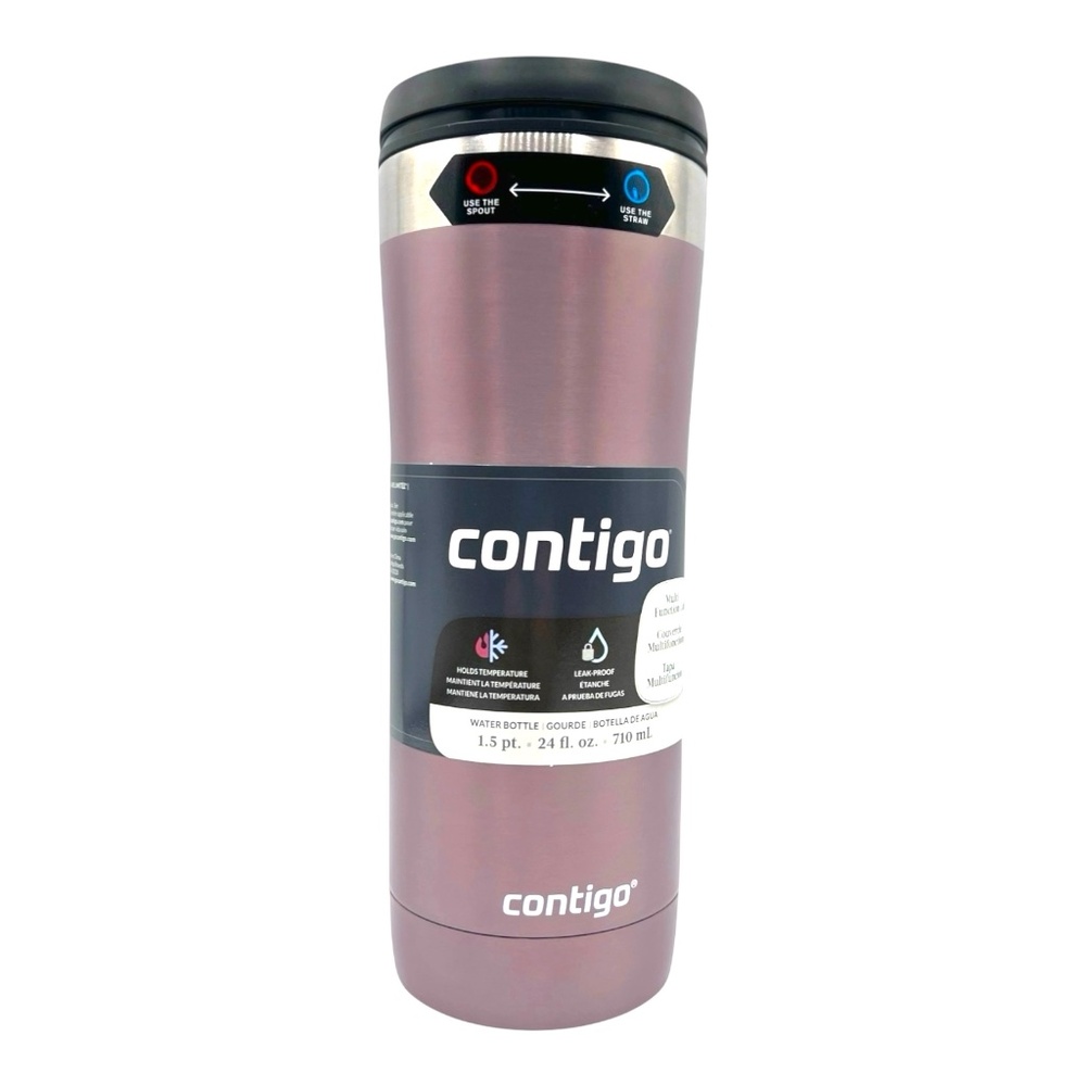 Contigo 24 oz. Travel Mug Uptown Dual-Sip Insulated Tumbler Hot Or Cold